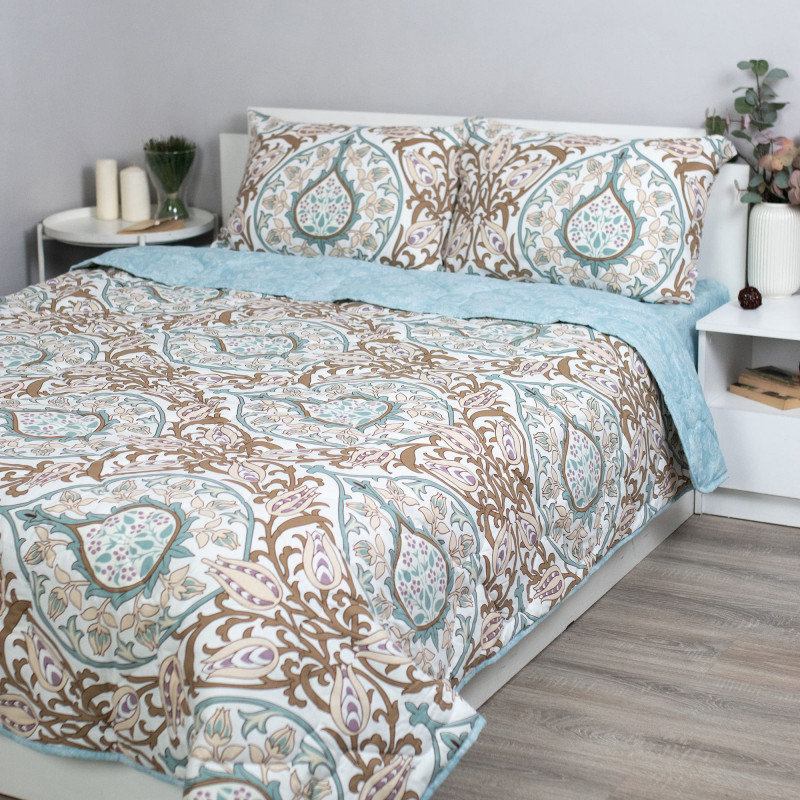 Набор летний Соломея евор, поплин (хлопок 100 %), наволочка (50х70)